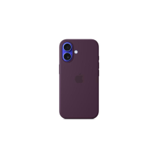 Apple iPhone 16 Silicone Case with MagSafe - Plum tok és táska