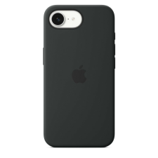Apple iPhone 16e szilikon hátlap, fekete tok és táska