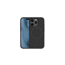 Apple iPhone 16E, Szilikon tok, Thin Magsafe, fekete tok és táska