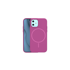 Apple iPhone 17 6,3", Szilikon tok, Thin Magsafe, fukszia tok és táska