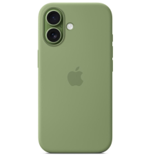 Apple iPhone 17 gyári szilikon tok, MagSafe, világoszöld tok és táska
