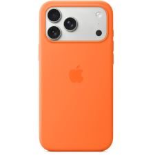 Apple iPhone 17 Pro Max gyári szilikon tok, MagSafe, narancs tok és táska