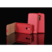 Apple iPhone X/XS, Lefele nyíló flip tok, piros tok és táska