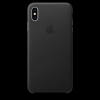 Apple iPhone XS Max gyári Bőrtok - Fekete