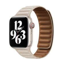 Apple iWatch Devia Elegant Leather Two-Tone 38/40/41mm óraszíj - Bézs okosóra kellék