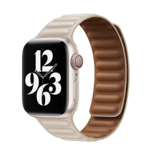 Apple iWatch Devia Elegant Leather Two-Tone 42/44/45mm óraszíj - Bézs okosóra kellék
