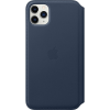 Apple Kinyitható iPhone 11 Pro Max-bőrtok Mélytenger kék (MY1P2ZM/A) (MY1P2ZM/A)