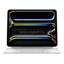 Apple MAGIC KEYBOARD billentyűzettok 13" iPad Prohoz (M4) német lokalizáció (fehér) (MWR43D/A) tablet tok