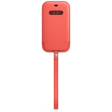 Apple MagSafe rögzítésű bebújtatós bőr tok iPhone 12/12 Pro pink citrus tok és táska