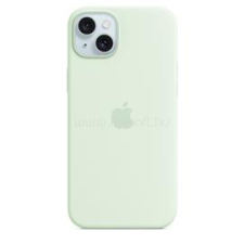 Apple MagSafe-rögzítésű iPhone 15 Plus szilikontok (világos menta) (MWNG3ZM/A) tok és táska