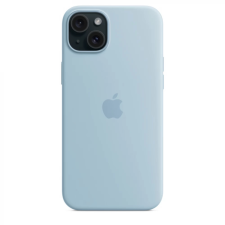 Apple MagSafe rögzítésű szilikon tok iPhone 15 Plus világoskék tok és táska