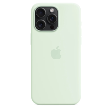 Apple MagSafe rögzítésű szilikon tok iPhone 15 Pro Max világos menta mobiltelefon kellék