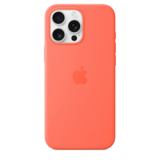 Apple MagSafe rögzítésű szilikon tok iPhone 16 Pro Max mandarin tok és táska