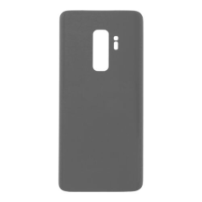 Apple Samsung G965 Galaxy S9+, Akkufedél, (logo nélkül), szürke mobiltelefon, tablet alkatrész