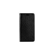 Apple Smart magnet Apple iPhone 5G/5S/5SE oldalra nyíló mágneses könyv tok szilikon belsővel fekete tok és táska