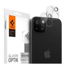 Apple Spigen Glas.tR EZ Fit Optik Pro Apple iPhone 15/ iPhone 15 Plus, Tempered kameravédő fólia (2db) mobiltelefon kellék