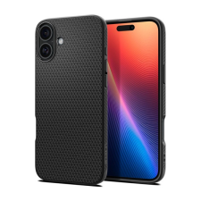 Apple Spigen Liquid Air iPhone 16 tok, Matte Black, fekete ACS08194 tok és táska