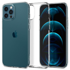Apple Spigen Liquid Crystal Apple iPhone 12/12 Pro Crystal Clear tok, átlátszó tok és táska