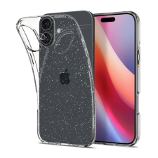 Apple Spigen Liquid Crystal Glitter Apple iPhone 16 tok, Crystal Quartz, átlátszó tok és táska