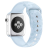 Apple Szilikon óraszíj, Apple Watch kompatibilis, 42/44/45mm kijelzőjű okosórákkal, kék