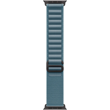 Apple Watch 49 mm Alpesi pánt, L - világoskék / fekete titán okosóra kellék