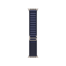 Apple Watch 49 mm-es tengerészkék Alpesi pánt – M – natúr titán (MXMY3ZM/A) okosóra kellék