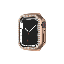  Apple Watch 7 - 45 mm Köves TPU Óratok Rose Gold okosóra kellék