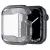  Apple Watch 7-9 (45 mm), Szilikon védőkeret, ütésálló, szíj nélkül, Spigen Ultra Hybrid, átlátszó/sz