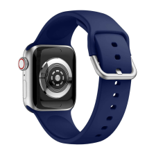 Apple Watch csatos szilikon óraszíj /sötét kék/ 40/41 és 42mm okosóra kellék