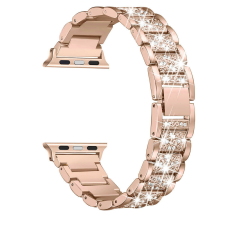 Apple Watch DIamond fém szíj / rosegold / 42/44/45/49 okosóra kellék