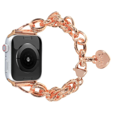 Apple Watch Love fém karkötő szíj-rosegold /44/45//46/49 mm okosóra kellék