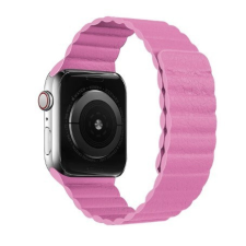  Apple Watch mágneses bőr szíj 38mm/40mm - Rózsaszín okosóra kellék