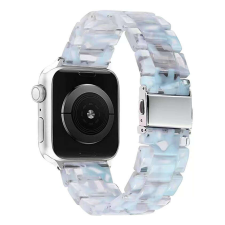 Apple Watch óraszíj, kompatibilis 38/40/41mm kijelzőjű okosórákkal, kék márvány okosóra kellék