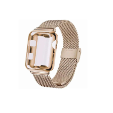 Apple watch óraszíj tokkal Arany 38mm okosóra kellék