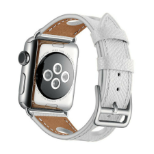 Apple Watch rally bőróraszíj /fehér/ 44/45/46/49 mm okosóra kellék