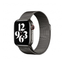 Apple Watch S 4/5/6/SE Rozsdamentes acél szíj 40mm - Szürke okosóra kellék