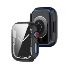 Apple Watch SafeCase Premium tok üvegfóliával - Fekete, 40mm okosóra kellék