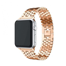  Apple Watch szíj 38/ 40/ 41 mm, rozsdamentes acél méhsejt - rosegold okosóra kellék