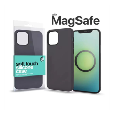 Apple Xprotector MagSafe rögzítésű Soft Touch Szilikon tok Apple iPhone 15 Pro, éjfekete tok és táska