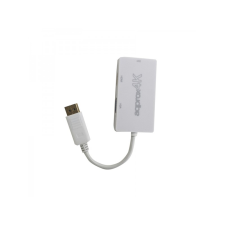Approx DisplayPort -> HDMI + DVI + VGA adapter Fehér kábel és adapter