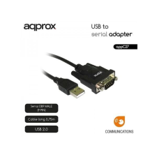 Approx USB2.0 - Serial port adapter 75cm (APPC27) kábel és adapter