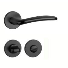 APRILE AMBROSIA Körrozettás R SLIM 7MM BK - Fekete WC zár és alkatrészei