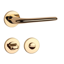 Aprile AZALIA Körrozettás R SLIM 7MM LG - Fényes arany színű zár és alkatrészei