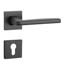 Aprile ERBA Négyzetrozettás Q SLIM 7MM BLACK - Fekete PZ zár és alkatrészei
