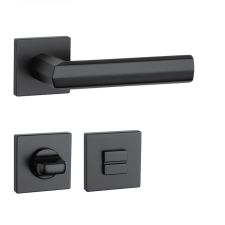 APRILE FRESIA Négyzetrozettás Q SLIM 7MM BK - Fekete WC zár és alkatrészei