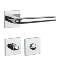 Aprile FUNKIA Négyzetrozettás Q SLIM 7MM CP - Fényes króm WC zár és alkatrészei