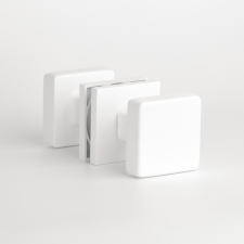 Aprile Gomb Kétoldalú APRILE MORA Q SLIM 7MM WHITE - Fehér zár és alkatrészei