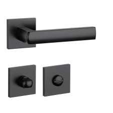 APRILE HOSTA Négyzetrozettás Q SLIM 7MM BLACK - Fekete WC zár és alkatrészei