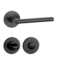 Aprile KALMIA Körrozettás R SLIM 7MM BLACK - Fekete WC zár és alkatrészei