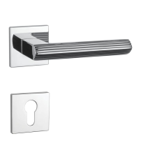 APRILE LARICE Négyzetrozettás Q SUPER SLIM 5MM LC - Fényes króm PZ zár és alkatrészei